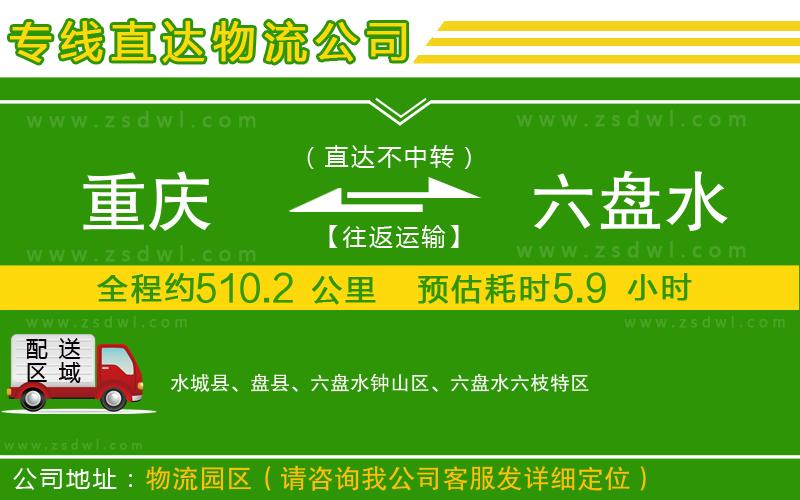 重慶到六盤水物流專線