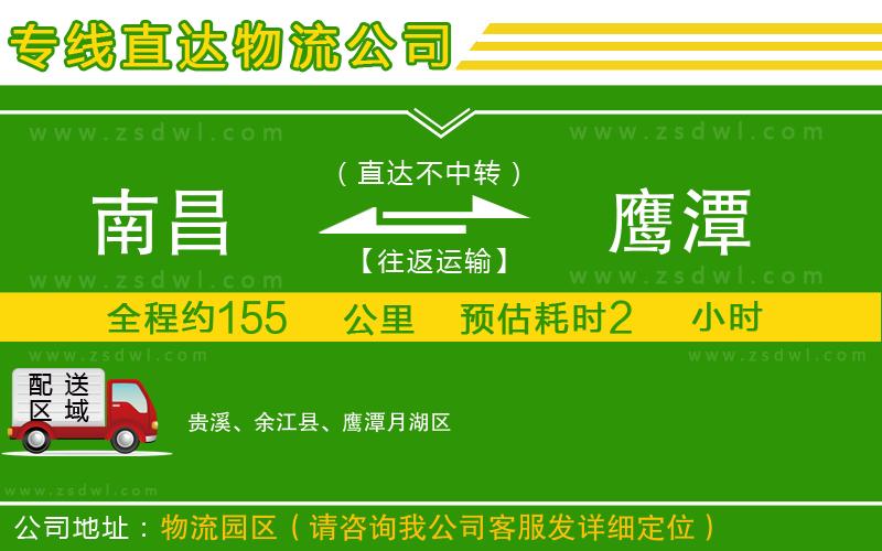 南昌到鷹潭物流公司 南昌到鷹潭物流公司