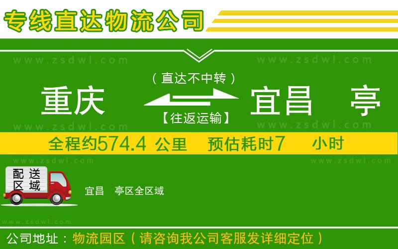 重慶到宜昌猇亭區(qū)物流專線