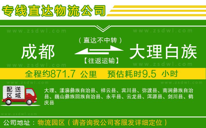 成都到大理白族自治州物流專線 成都到大理白族自治州物流專線