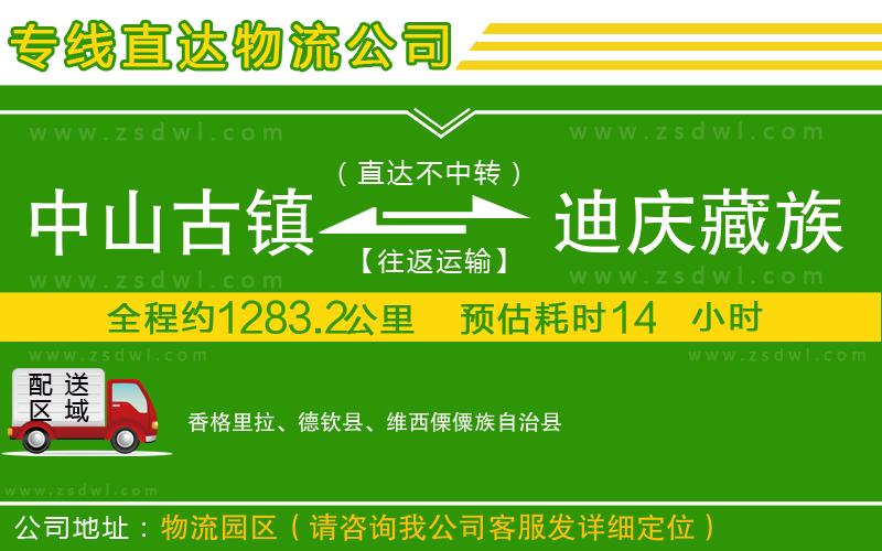 中山古鎮(zhèn)到迪慶藏族自治州物流專線