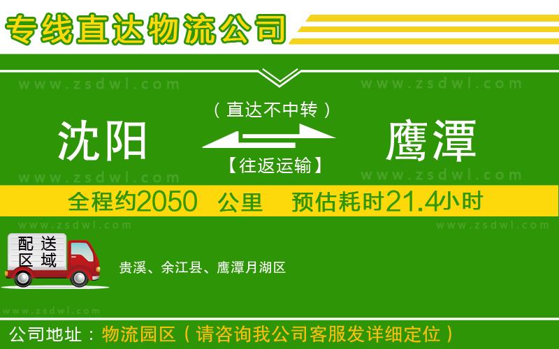 沈陽(yáng)到鷹潭物流專(zhuān)線(xiàn) 沈陽(yáng)到鷹潭物流專(zhuān)線(xiàn)