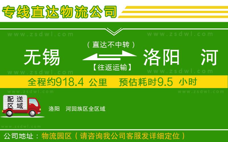 無錫到洛陽瀍河回族區(qū)物流公司 無錫到洛陽瀍河回族區(qū)物流公司