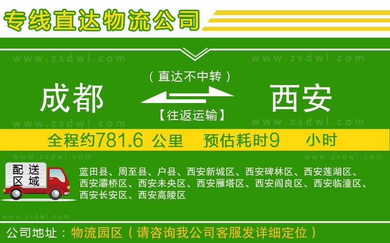 成都到西安物流公司