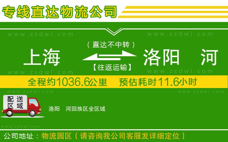 上海到洛陽瀍河回族區(qū)物流公司