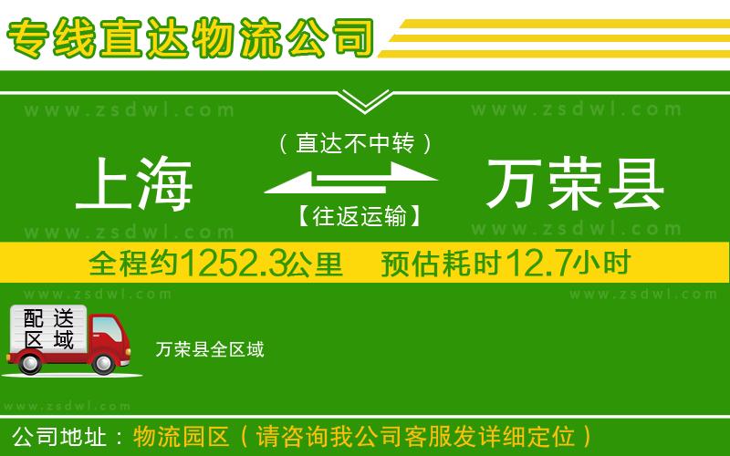 上海到萬榮縣物流專線