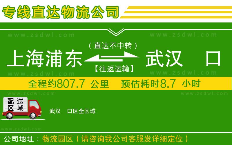 上海浦東區(qū)到武漢硚口區(qū)物流公司