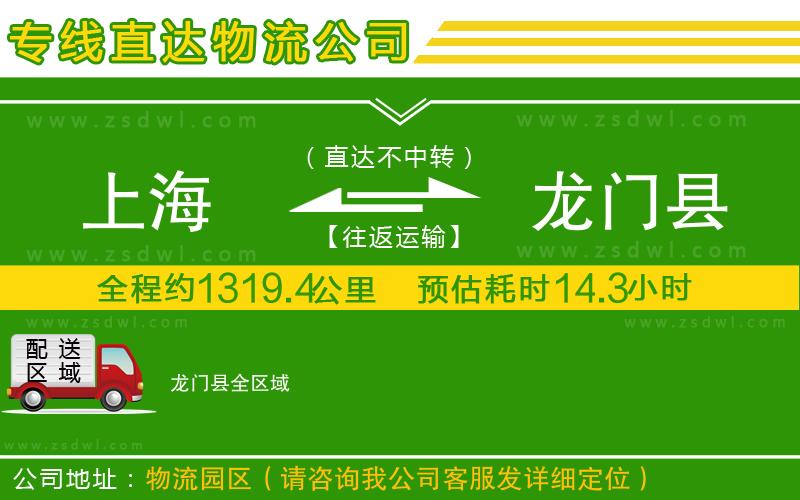 上海到龍門(mén)縣物流專線
