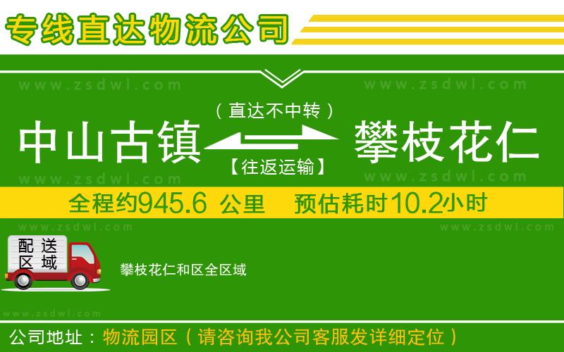 中山古鎮(zhèn)到攀枝花仁和區(qū)物流公司