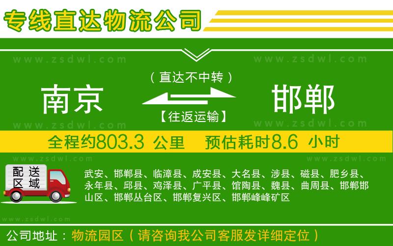 南京到邯鄲物流公司 南京到邯鄲物流公司