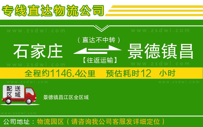 石家莊到景德鎮(zhèn)昌江區(qū)物流公司