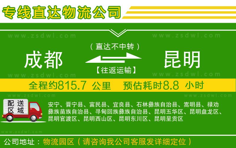 成都到昆明物流專(zhuān)線