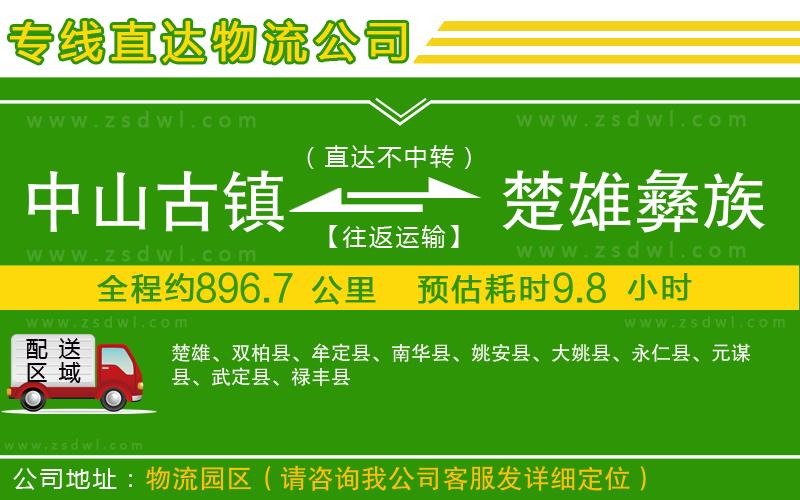 中山古鎮(zhèn)到楚雄彝族自治州物流公司