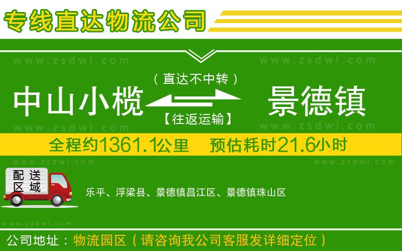 中山小欖到景德鎮(zhèn)物流專(zhuān)線 中山小欖到景德鎮(zhèn)物流專(zhuān)線