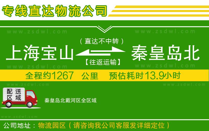 上海寶山區(qū)到秦皇島北戴河區(qū)物流公司 上海寶山區(qū)到秦皇島北戴河區(qū)物流公司