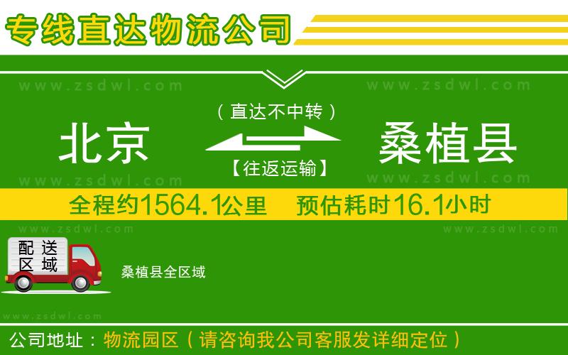 北京到桑植縣物流專線