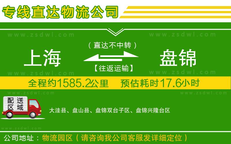 上海到盤錦物流公司