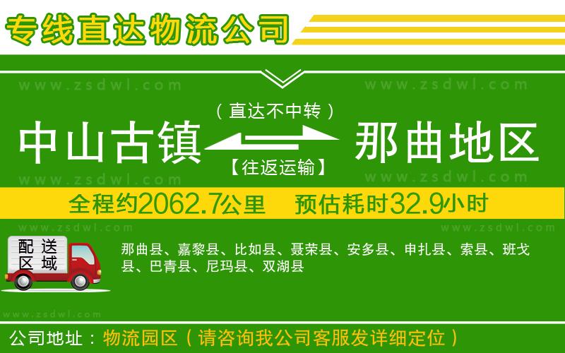 中山古鎮(zhèn)到那曲地區(qū)物流公司