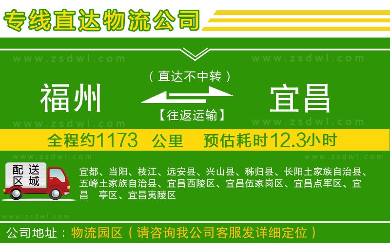 福州到宜昌物流公司 福州到宜昌物流公司