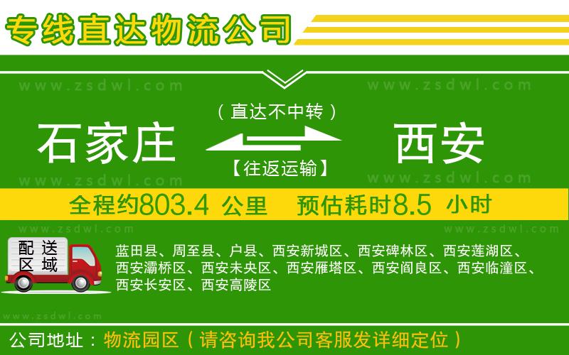 石家莊到西安物流專線