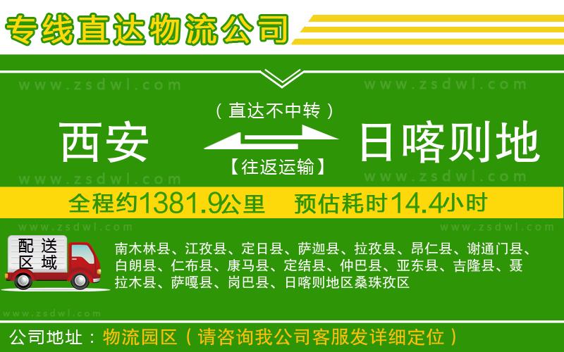 西安到日喀則地區(qū)物流專線