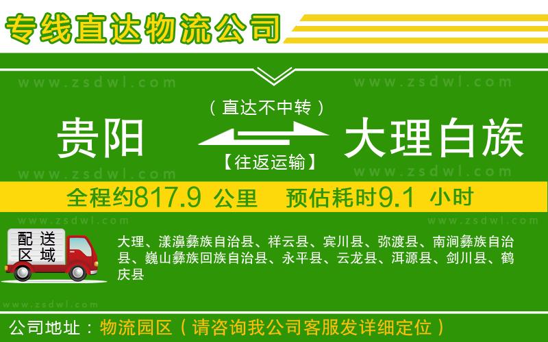 貴陽到大理白族自治州物流專線 貴陽到大理白族自治州物流專線