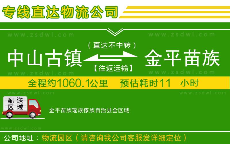 中山古鎮(zhèn)到金平苗族瑤族傣族自治縣物流專線 中山古鎮(zhèn)到金平苗族瑤族傣族自治縣物流專線