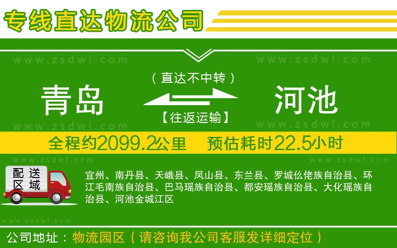 青島到河池物流專線