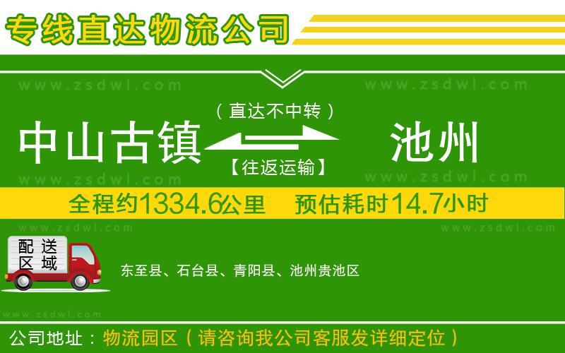 中山古鎮(zhèn)到池州物流公司