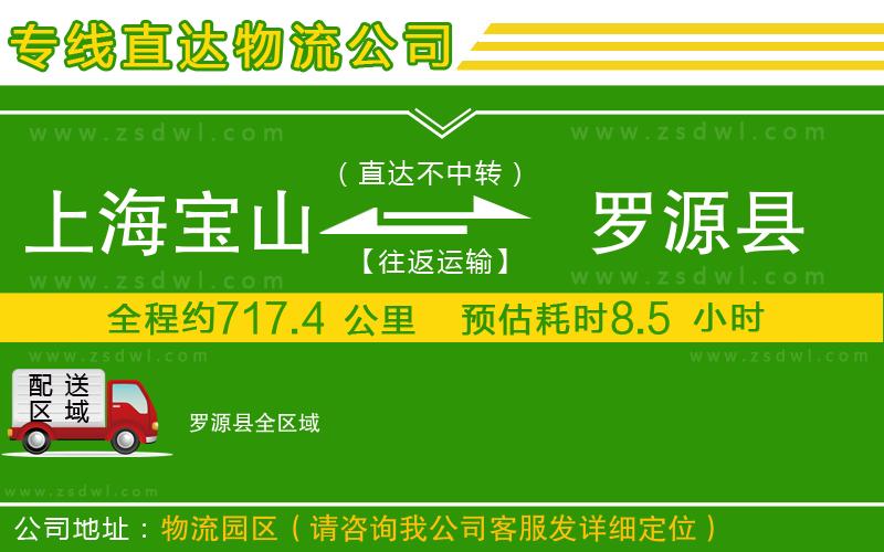 上海寶山區(qū)到羅源縣物流公司