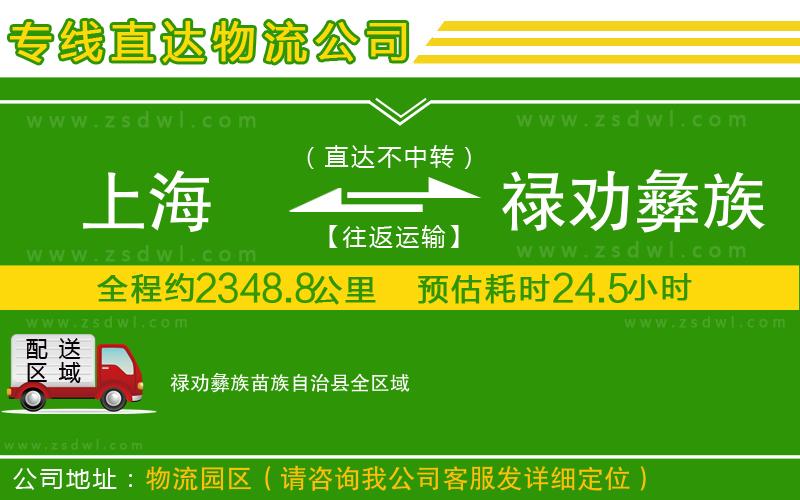 上海到祿勸彝族苗族自治縣物流公司