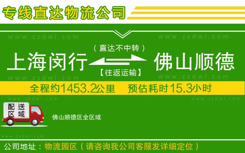 上海閔行區(qū)到佛山順德區(qū)物流公司 上海閔行區(qū)到佛山順德區(qū)物流公司