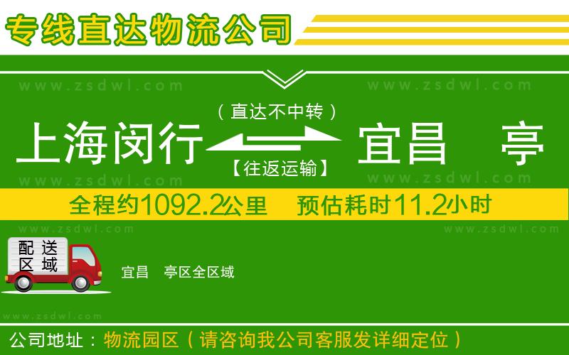 上海閔行區(qū)到宜昌猇亭區(qū)物流公司 上海閔行區(qū)到宜昌猇亭區(qū)物流公司
