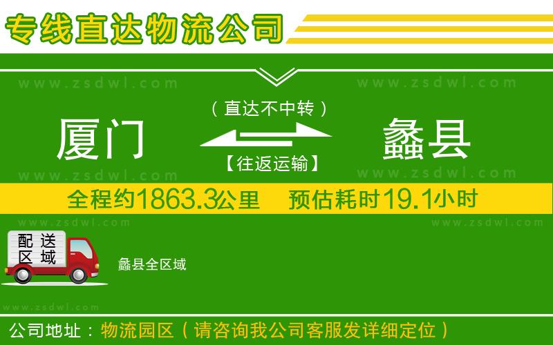 廈門到蠡縣物流專線 廈門到蠡縣物流專線