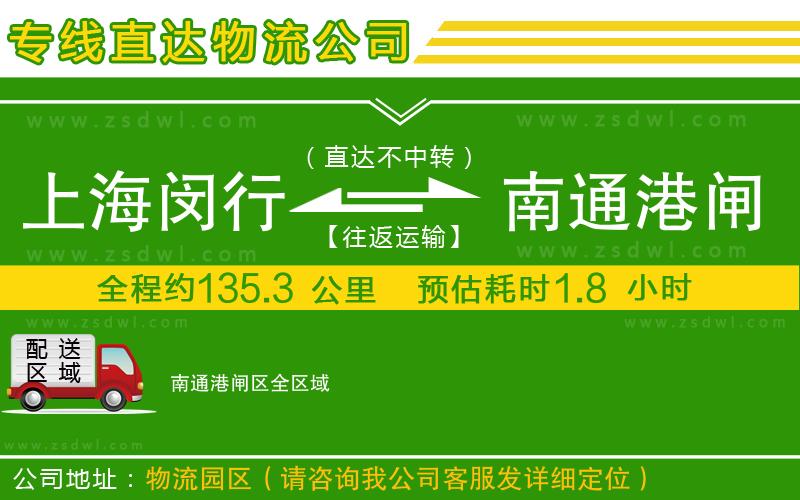 上海閔行區(qū)到南通港閘區(qū)物流公司 上海閔行區(qū)到南通港閘區(qū)物流公司