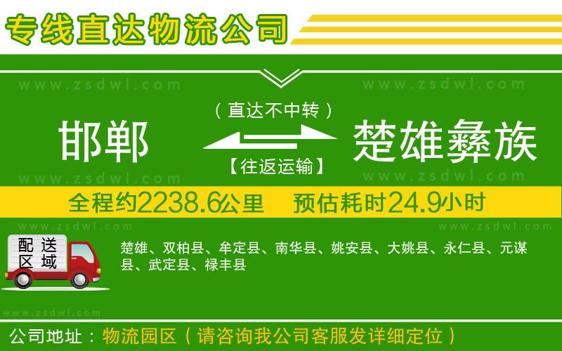 邯鄲到楚雄彝族自治州物流專線 邯鄲到楚雄彝族自治州物流專線